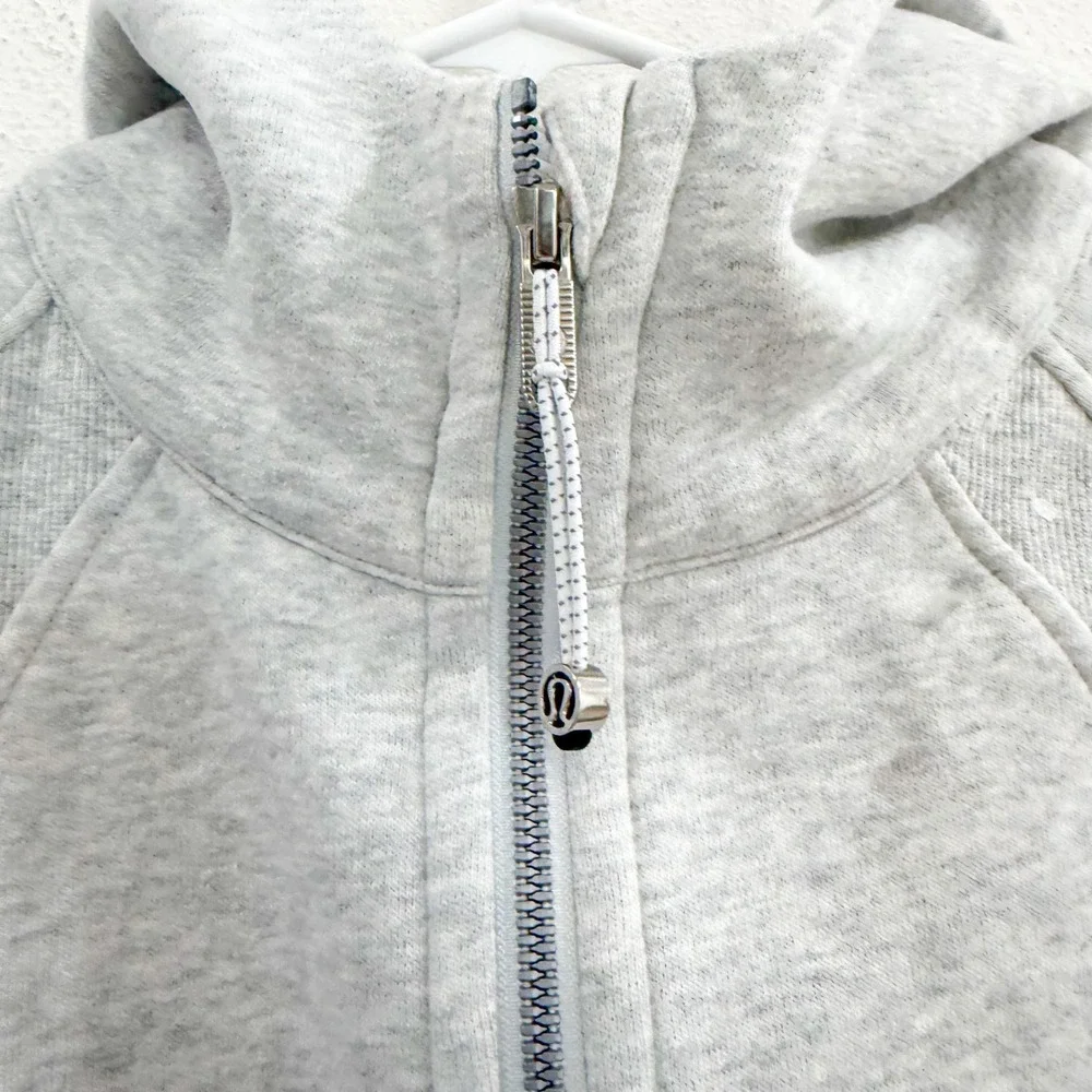 Lululemon Hoodie XS/S Scuba Oversized Half 1/2 Zip Gray Crop Fairy Athlesure